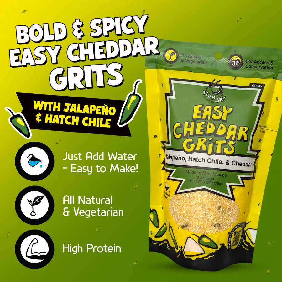 Jalapeño, Hatch Green Chile, Cheddar Grits
