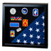 Flag Display Case showcases both the flag and military awards., , The Military Gift Store, 