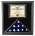 PREMIUM USA-MADE SOLID WOOD FLAG DOCUMENT CASE BLACK FINISH, , The Military Gift Store, Certificate and Document Frame