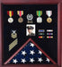 Flag Display Case Combination For Medals and Photos Top Quality. - The Military Gift Store