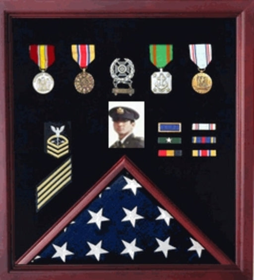 Officers Flag Display Case Plus Photo Fit 5ft x 9.5ft Flags., , The Military Gift Store, Officers Flag Display Case