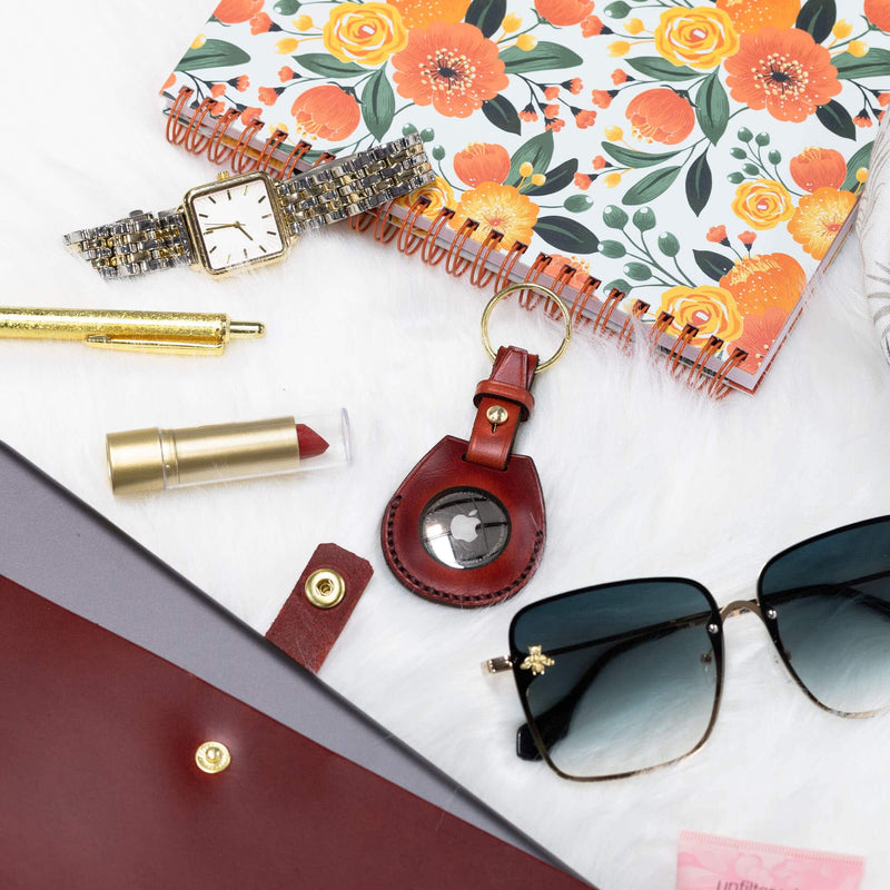 Leather Apple Air Tag Holder - Lifetime Leather Co