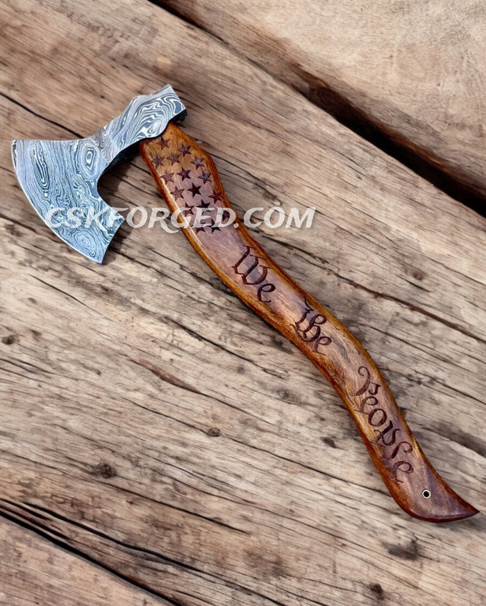 American Mahogany Damascus - 20" We the People Chopper