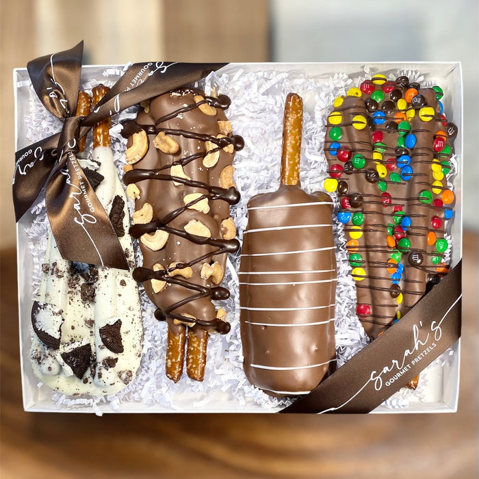 Sarah’s Gourmet Pretzels Gourmet Gift Tower – Deluxe or Premium