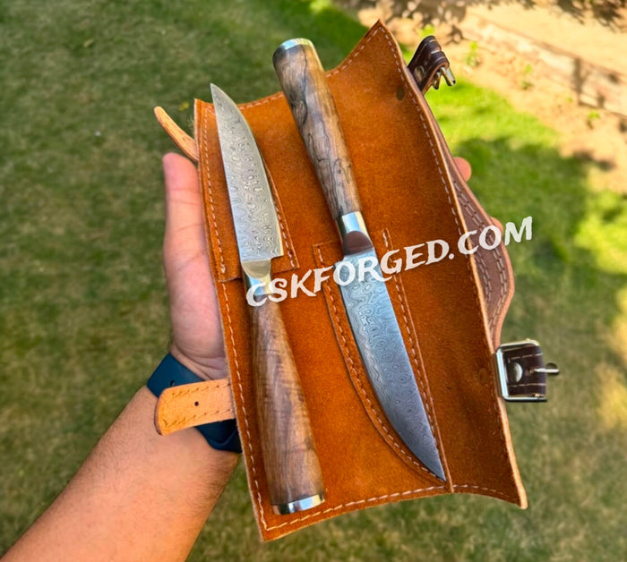 Japanese Damascus Steel Steak Knives – Precision-Crafted for Meat Lovers