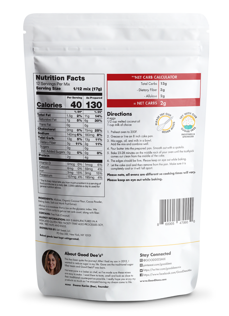 Three Cakes Keto Bundle - Gluten Free and No Added Sugar by Good Dee's