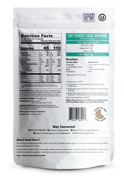 Keto Soft Baked Fudge Brownie Mix - Gluten Free and No Added Sugar, 1lb Bag