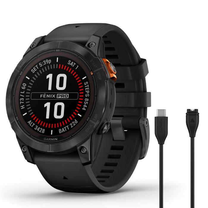 Garmin Fenix 7 Pro Solar | Solar Powered Smartwatch w/ ECG