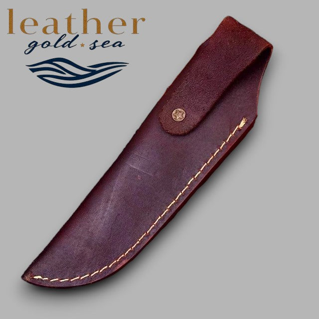 Custom Leather Knife Sheath – Brown leather