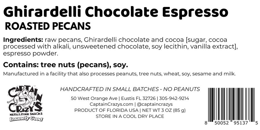 Ghirardelli® Chocolate Espresso Roasted Pecans