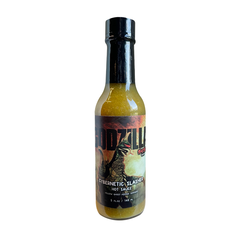 Gigan's Cybernetic Slasher : Yellow Ghost Pepper Serrano Hot Sauce