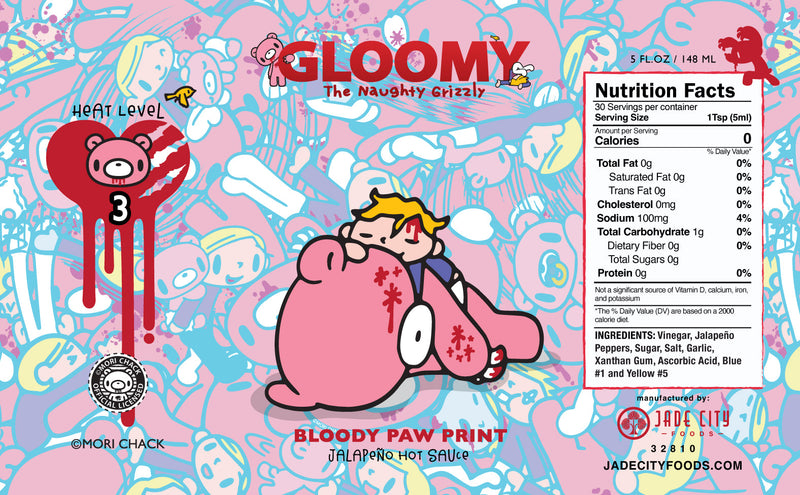 Bloody Paw Print : Jalapeño Hot Sauce