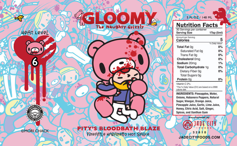 Pity's Bloodbath Blaze : Pineapple Habanero Hot Sauce
