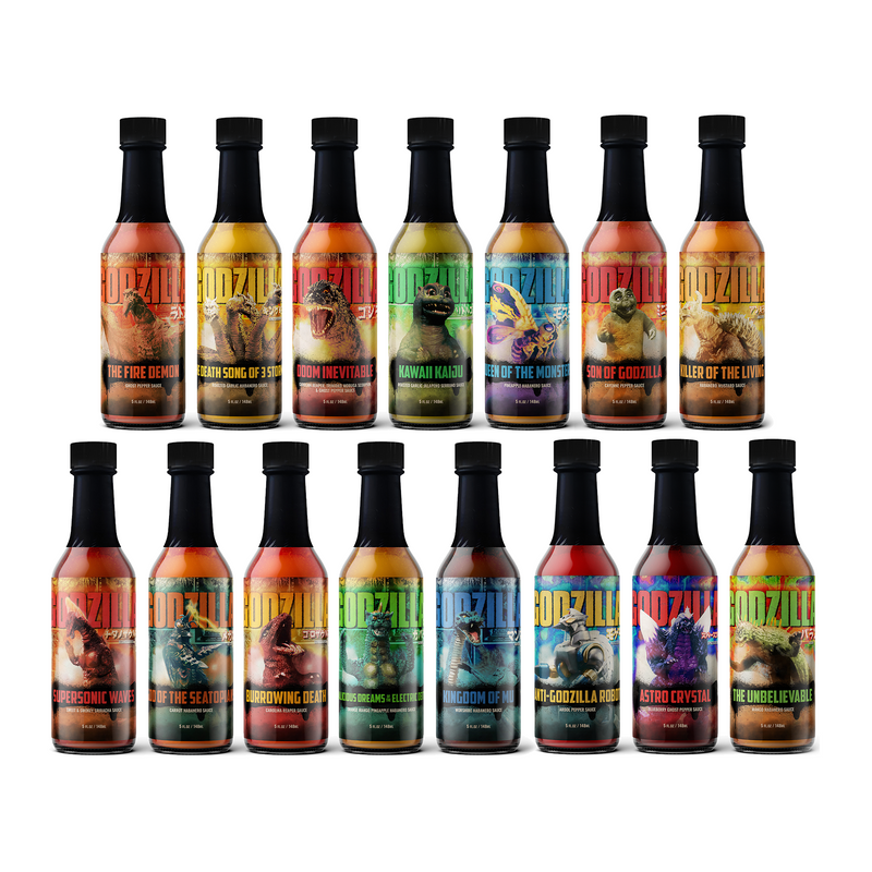 Godzilla Hot Sauce Master Set