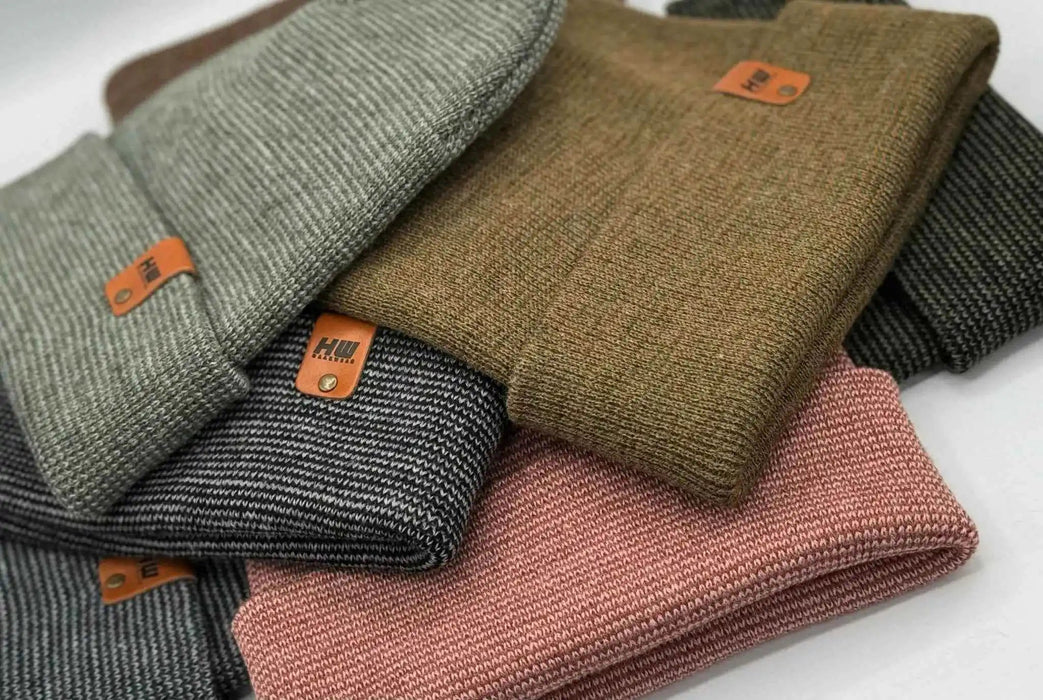 Classic Fusion Cuffed Beanie, Brown and Green