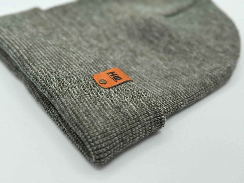 HAAKWEAR Classic Fusion Cuffed Beanie - Gray / Green, Made in USA