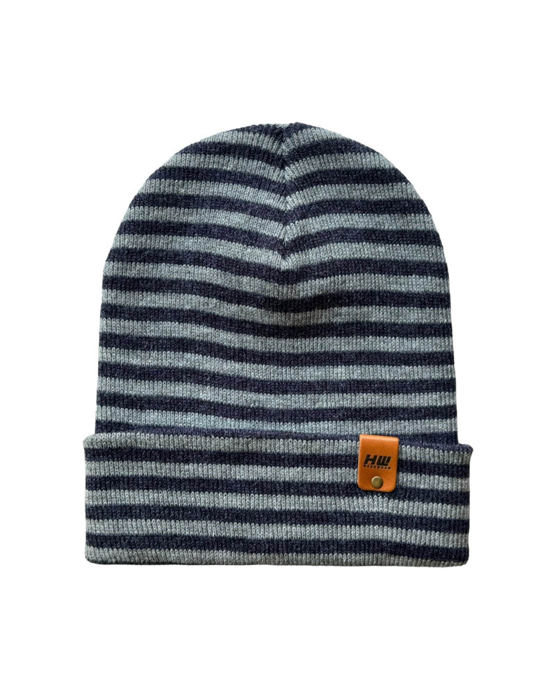 HAAKWEAR Classic RORO Cuffed Beanie / Hat - Gray / Denim, Made in USA