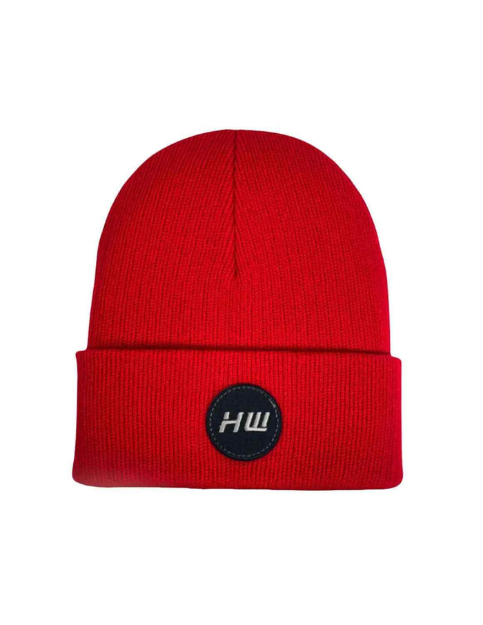Cuffed Wide Ribbed, Classic Beanie, Scarlet Red