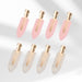 Market Fresh Beauty Creaseless Hair Clips, 8 Pack - No-Crease Hair Styling Clips for Sectioning, All Hair Types, Heat Styling & Makeup Application - Pink & Opal Clips, Non-Slip & Durable Design
