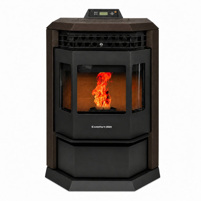 HP22-Bronze 2,800 sq. ft.  Pellet Stove with 55-lb Hopper in Bronze