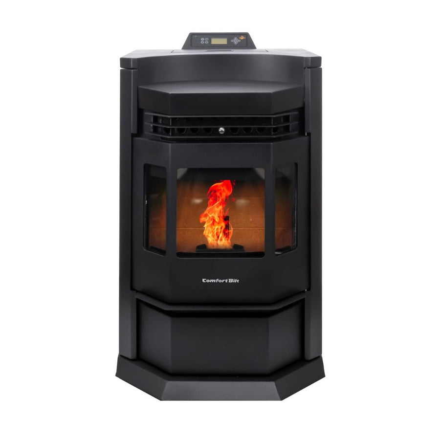 HP22N-Black 2,800 sq. ft. Pellet Stove with an 80-lb Hopper in Black