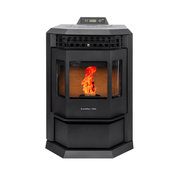 HP22 2,800 sq. ft. Pellet Stove with 55-lb Hopper in Black