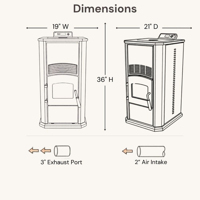Alpine by ComfortBilt HP41 Pellet Stove