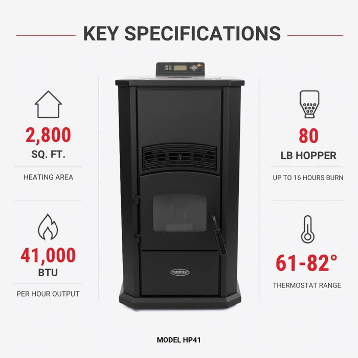 Alpine by ComfortBilt HP41 Pellet Stove