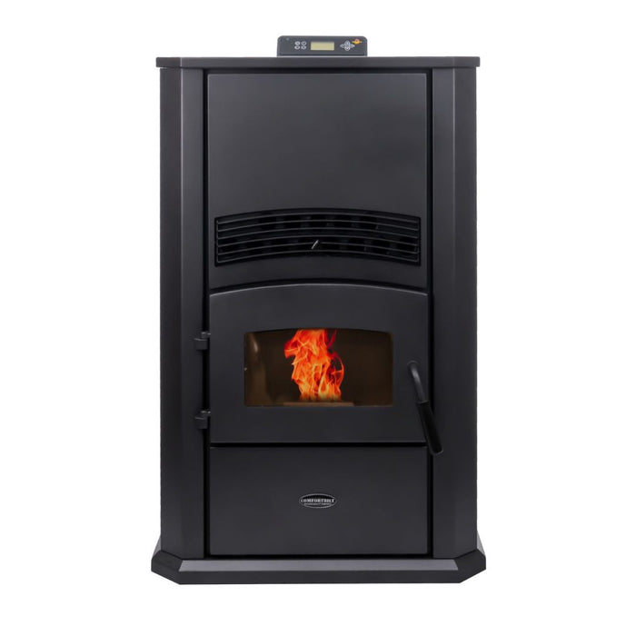 HP42-Alpine 2,800 sq. ft.  Pellet Stove with a 120-lb Hopper in Black
