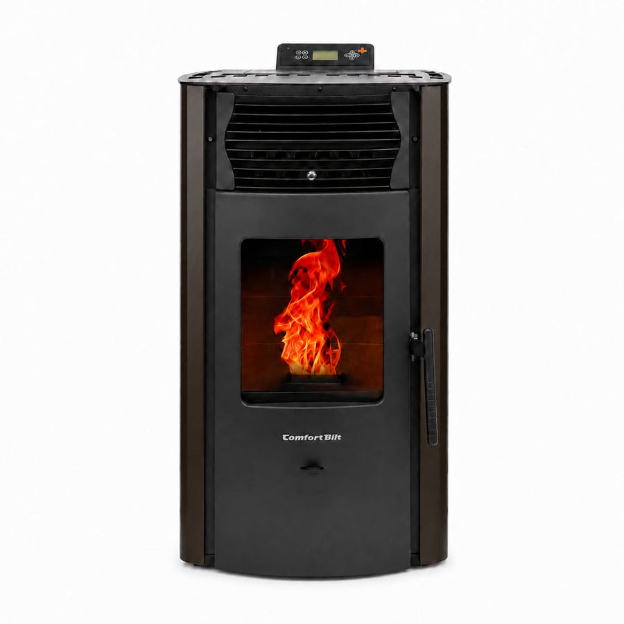 HP50S-Bronze 2,200 sq. ft. Pellet Stove with a 47-lb Hopper in Bronze