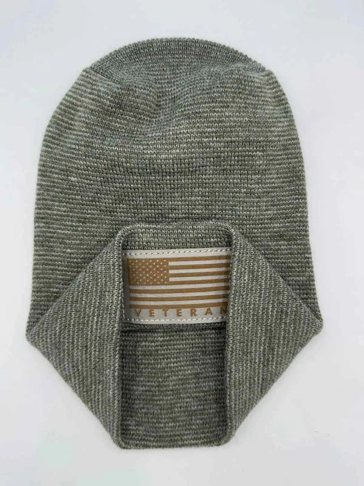 H Stitch Cuffed Beanie, Veterans Collection