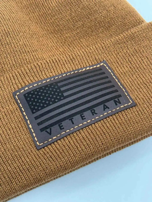 H Stitch Cuffed Beanie, Veterans Collection