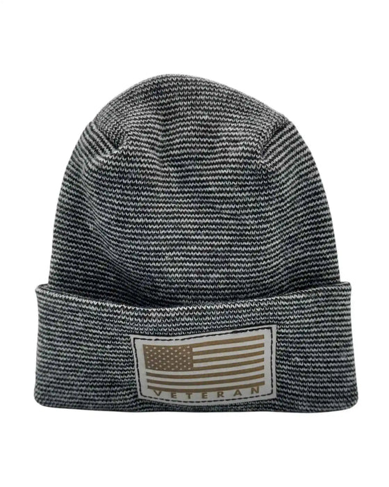 H Stitch Cuffed Beanie, Veterans Collection
