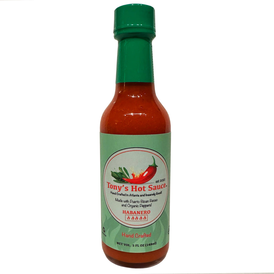 Tony's  Hancrafted "Habanero" Hot Sauce 5 Oz