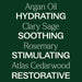 Hair Therapy Leave In Smooth & Grow Spray: argan oil, hydrating, clary sage, soothing, rosemary, stimulating, atlas cedarwood, restorative
