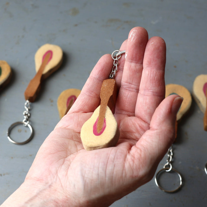 Reclaimed Piano Hammer Keychains