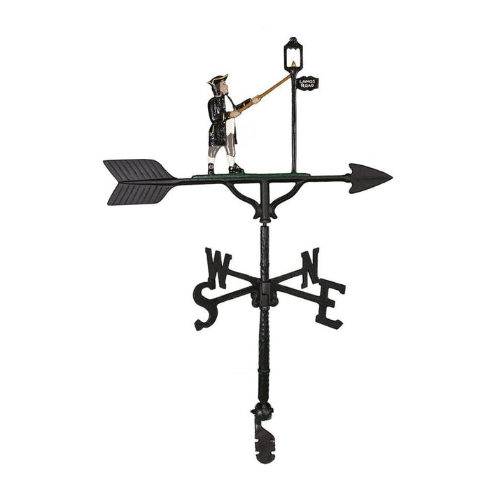 Historic Lamplighter 32" Weathervane | Patriot Forged in the USA