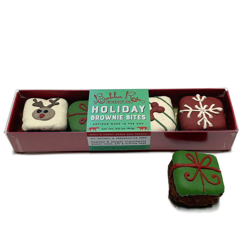 Holiday Brownie Bites Box by Bubba Rose Biscuit Co.