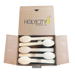 Holy City Straw Co. 500 count open box of unwrapped dessert spoons