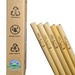Tall Premium Reusable Reed Straws - 5 ct box.