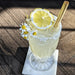 Holy City Straw Company Branded Straw in Chilled Lemonade