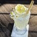 Holy City Straw Company Branded Straw in Chilled Lemonade