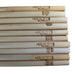 Holy City Straw Company Tiki Collector Series Branded Reed Straws 10 pack with alternating holy city and tiki mask closeup