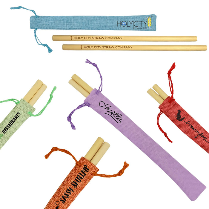 Holy City Straw Company variety of two straw pouch combo options