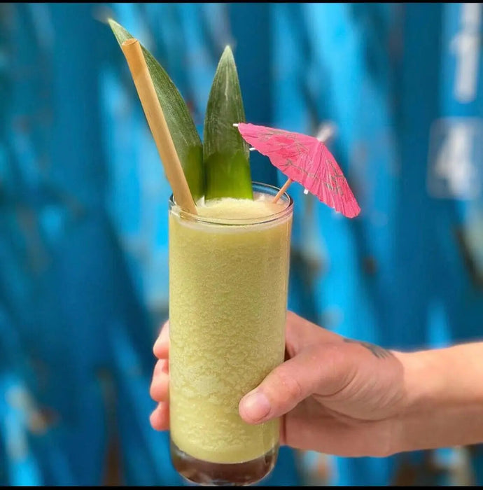 Hometeam Drink with Holy City Straw Company Reed Straw Inside