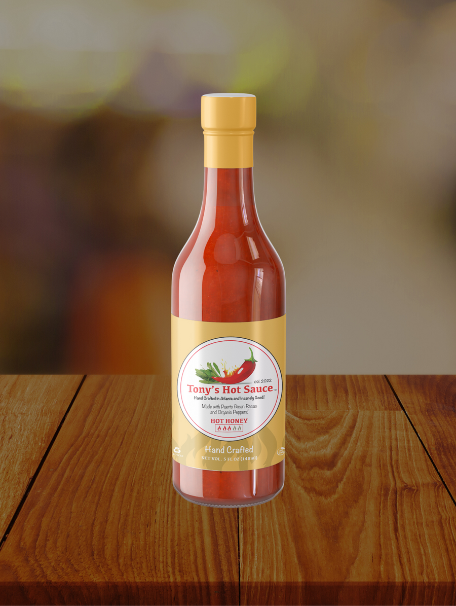 Tony's Handcrafted Hot Sauce- "Hot Honey"  Hot Sauce 5 Oz