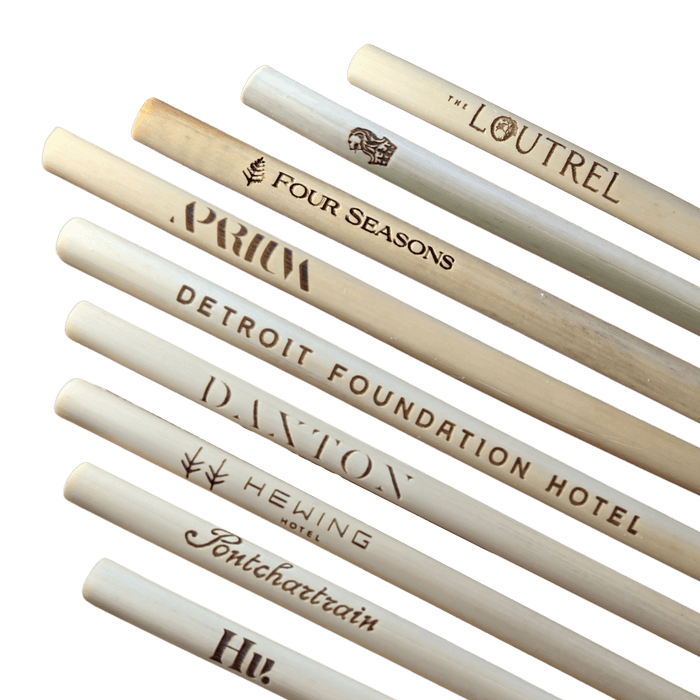 Holy City Straw Laser Engraved Reusable Reed Straw by Farm2Me