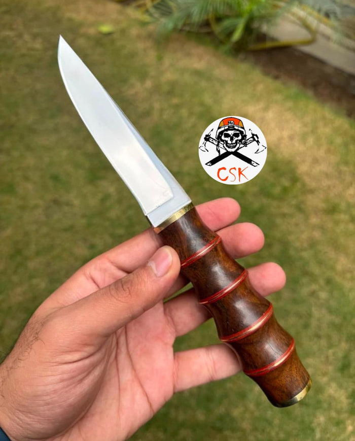 Hand Made D2 Tool Steel Meat Cutting Pukko Knife