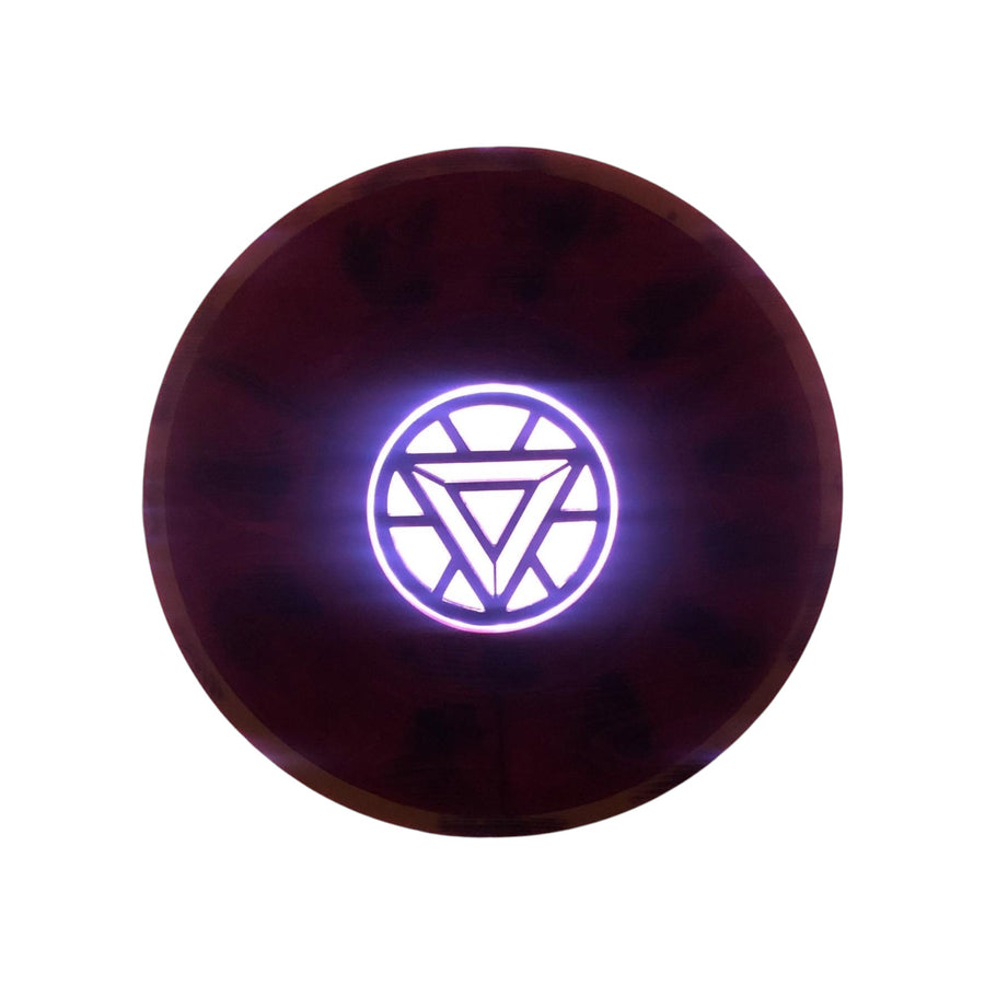 Wooden Ironman-Inspired Reactor Wall Decor with LED Backlighting