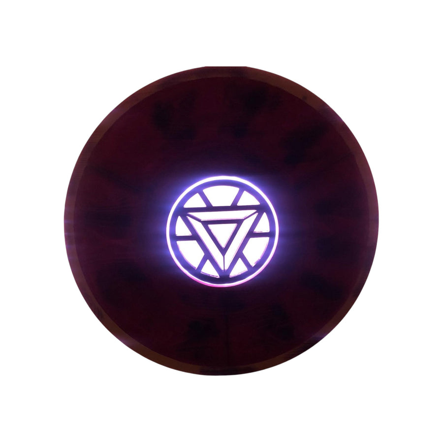 Wooden Ironman-Inspired Reactor Wall Decor with LED Backlighting